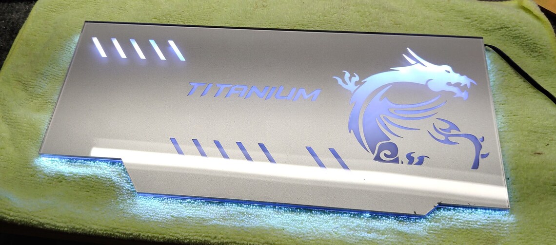 MSI Titanium Themed RGB GPU Backplate Etsy