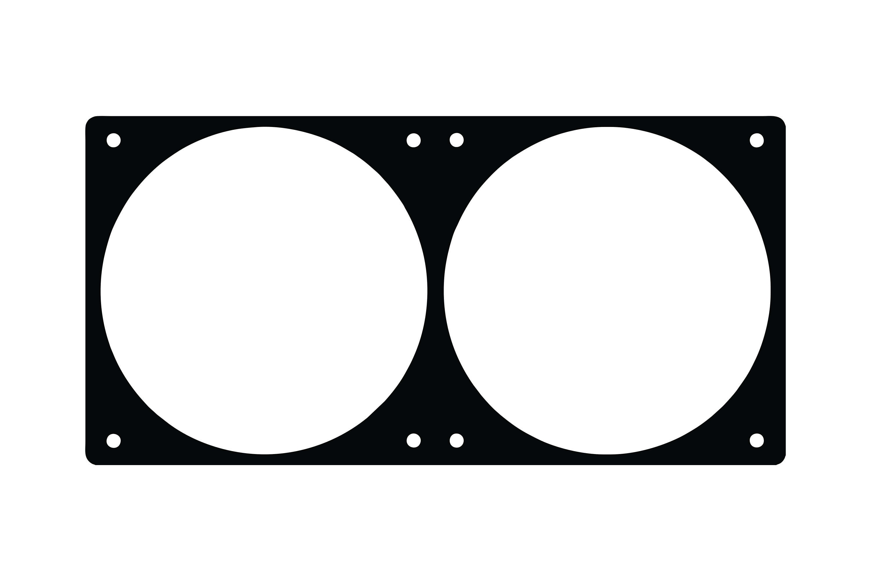 240mm fan grill fan hole template with a 15mm spacing Etsy