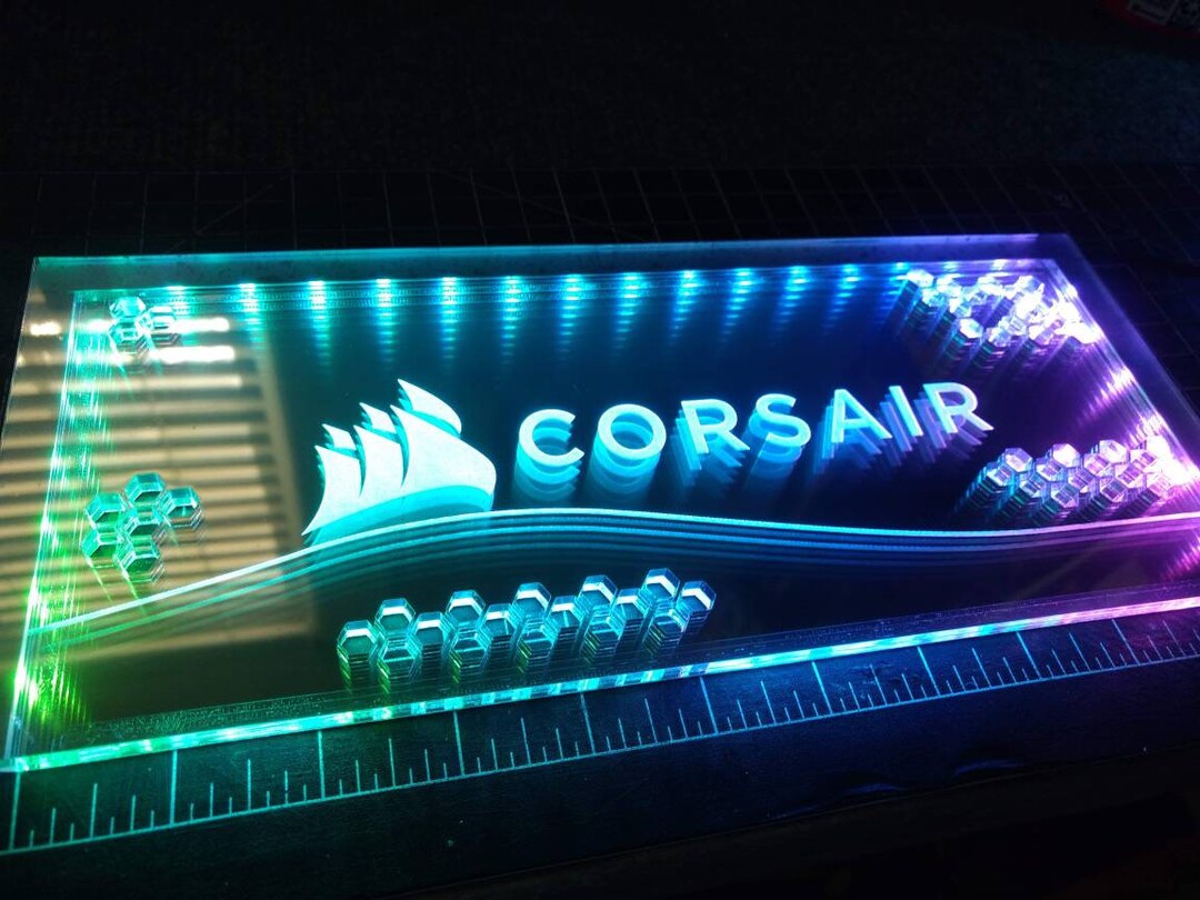 Corsair Themed Infinity Mirrored RGB GPU Backplate Etsy UK