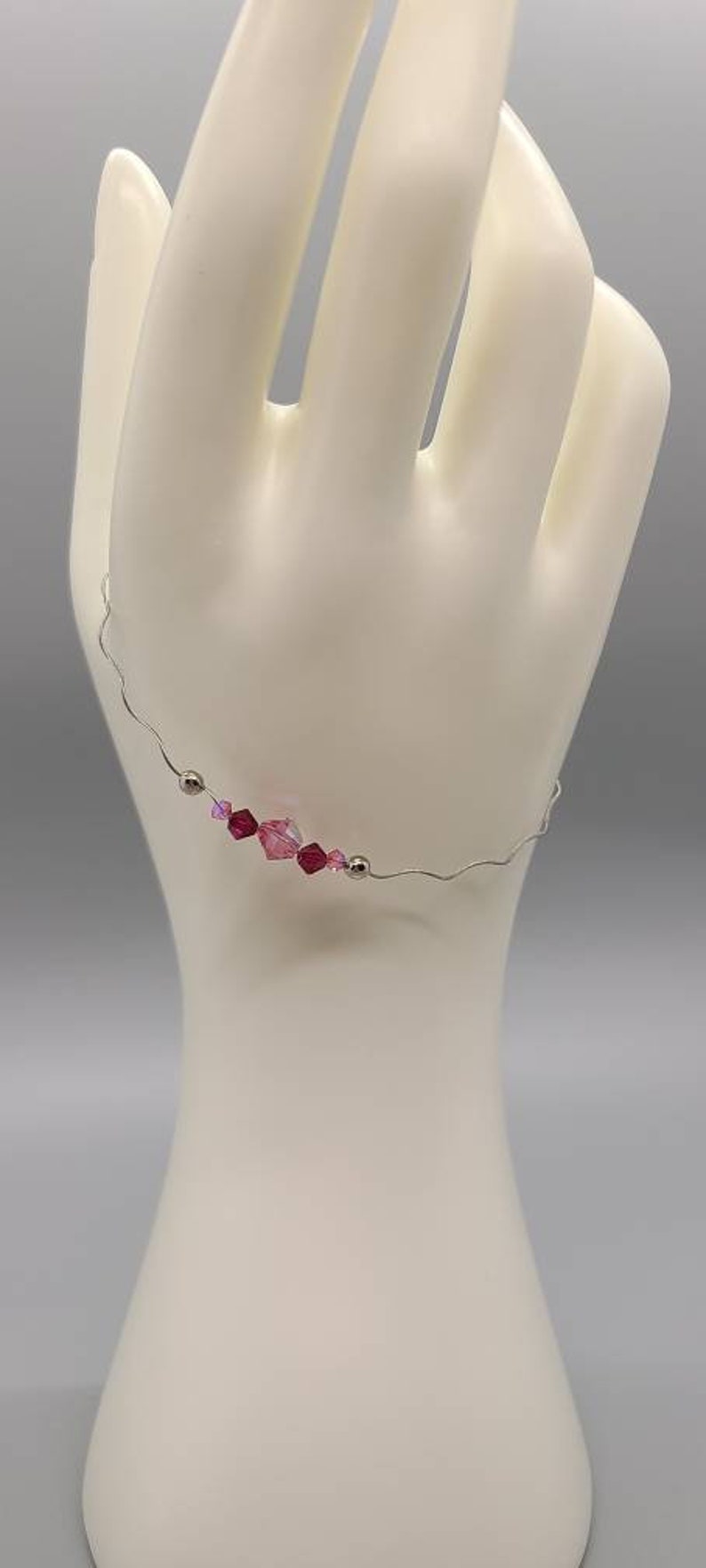 Wiggle Wire with Swarovski Crystal Bracelet image 1