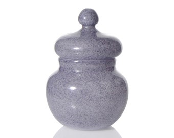 Lidded Vessel Hand Blown Glass "Rock"