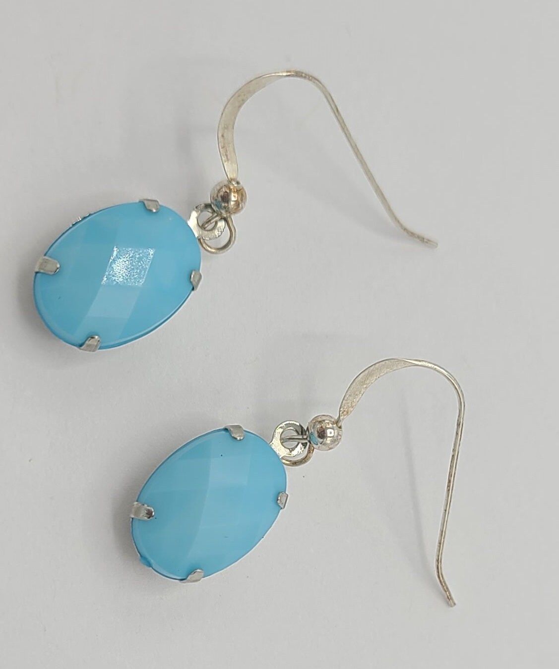 Baby Blue Dangle Earrings Etsy Israel
