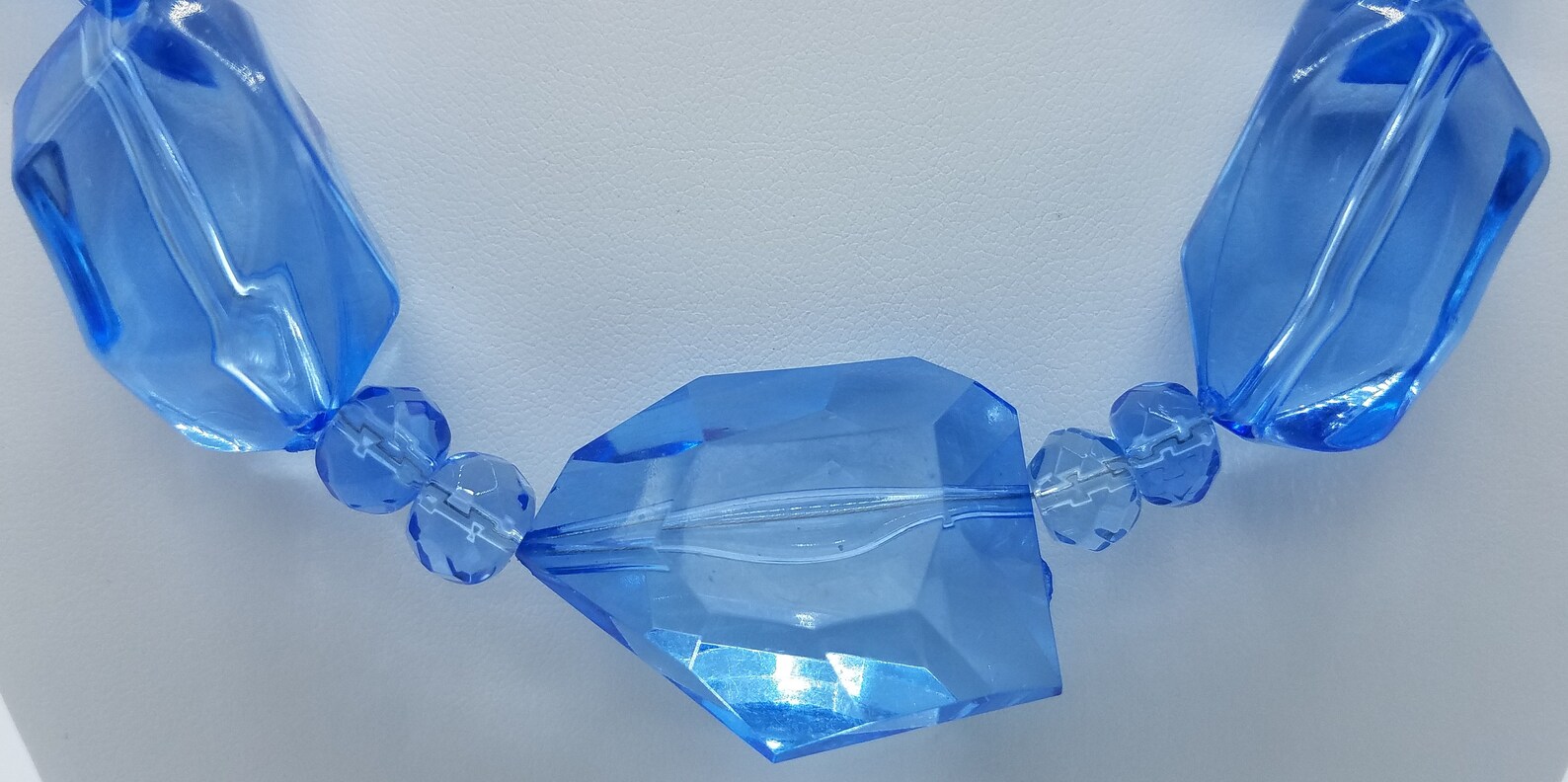 Bright Baby Blue Statement Necklace & Earring Set Etsy New Zealand