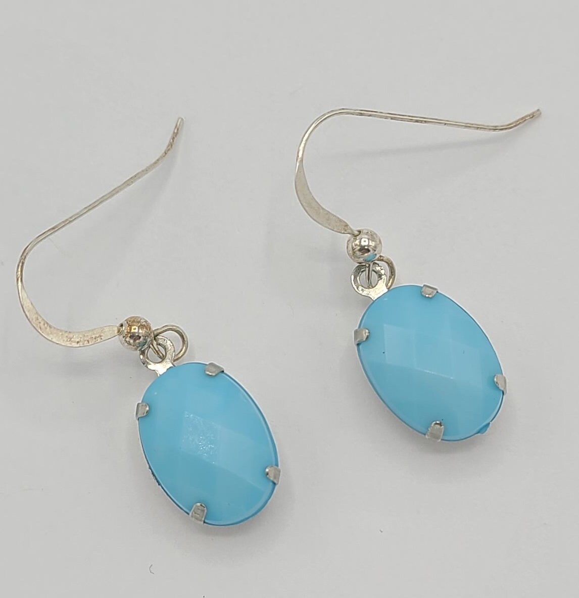 Baby Blue Dangle Earrings Etsy Israel