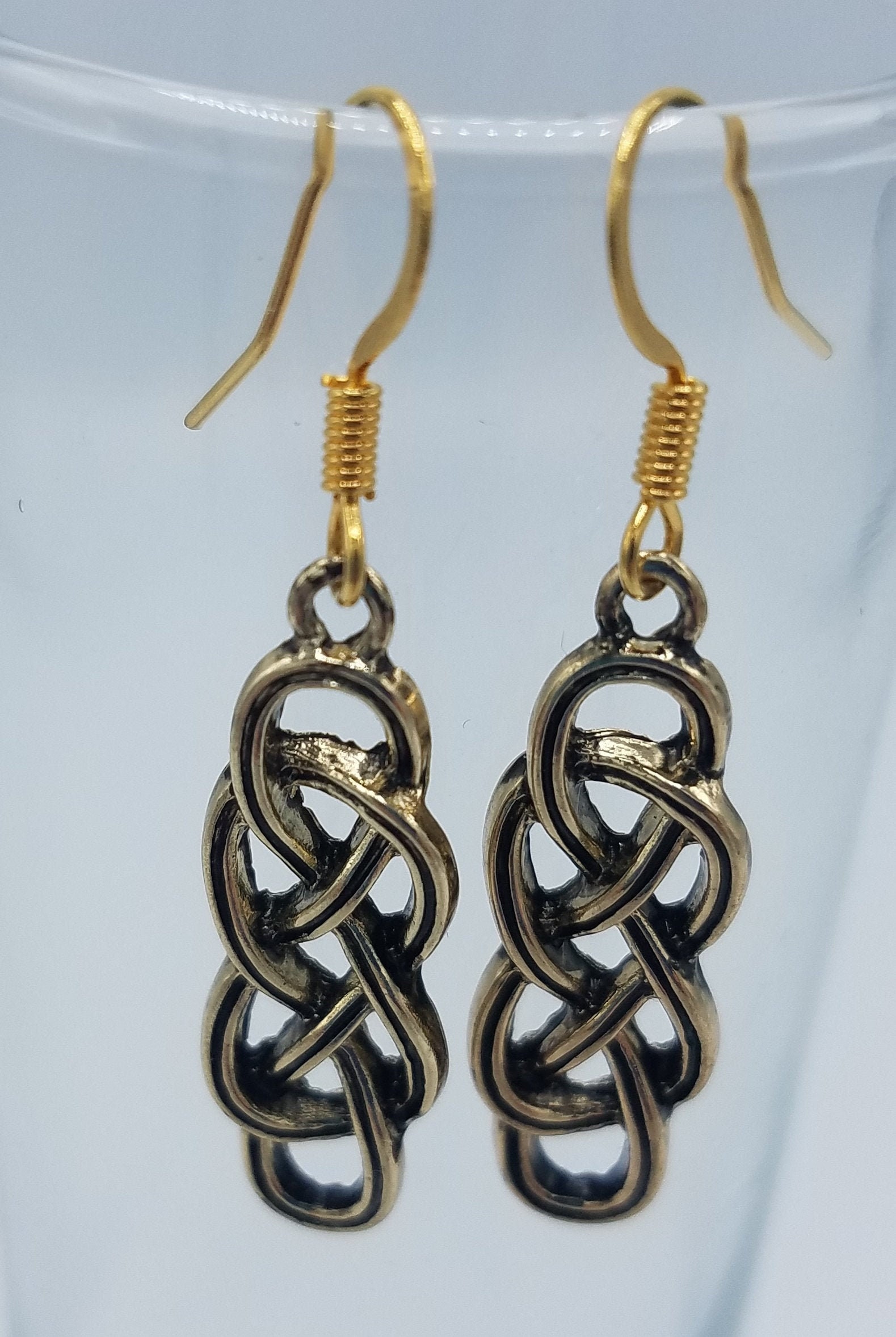 Metal Diamond Blade Earrings