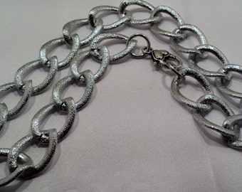 Collar de cadena de plata