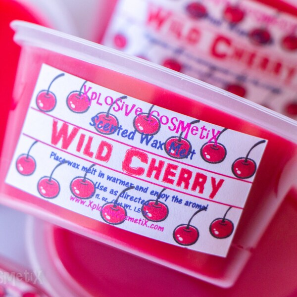 Wild Cherry Scented Wax Melt Wax Tart - Highly Scented Wax Melts - Para Soy Wax Melt - Home Fragrance - Scent Shot