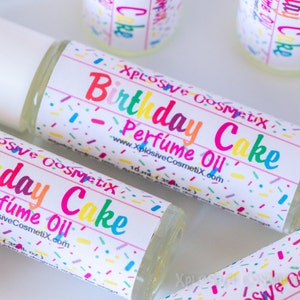 Birthday Cake Perfume Oil - Roll On Perfume, Womens Fragrance, Vanilla Perfume, Cake Fragrance Oil, Happy Birthday Gift, Ladies Perfume Oil
