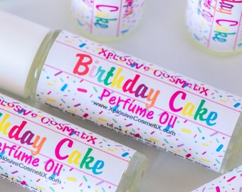 Birthday Cake Perfume Oil - Roll On Perfume, Womens Fragrance, Vanilla Perfume, Cake Fragrance Oil, Happy Birthday Gift, Ladies Perfume Oil