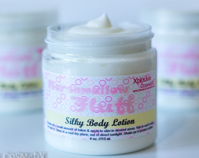 Marshmallow Fluff Silky Body Lotion Silk Lotion, Body Cream, Shea