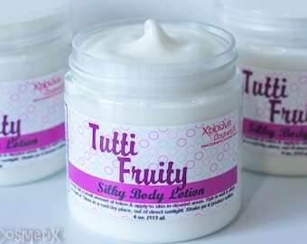 Tutti Fruity Silky Body Lotion - Silk Lotion, Body Cream, Shea Butter Lotion, Moisturizing Lotion, Moisturizer, Fruity Cereal, Fruit Loops