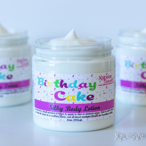 Birthday Cake Silky Body Lotion Silk Lotion Body Cream Etsy