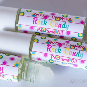 Rock Candy Perfume Oil - Roll On Perfume, Fragrance, Fruity Perfume, Sweet Candy Scent, Fragrance Oil, Womens Fragrance