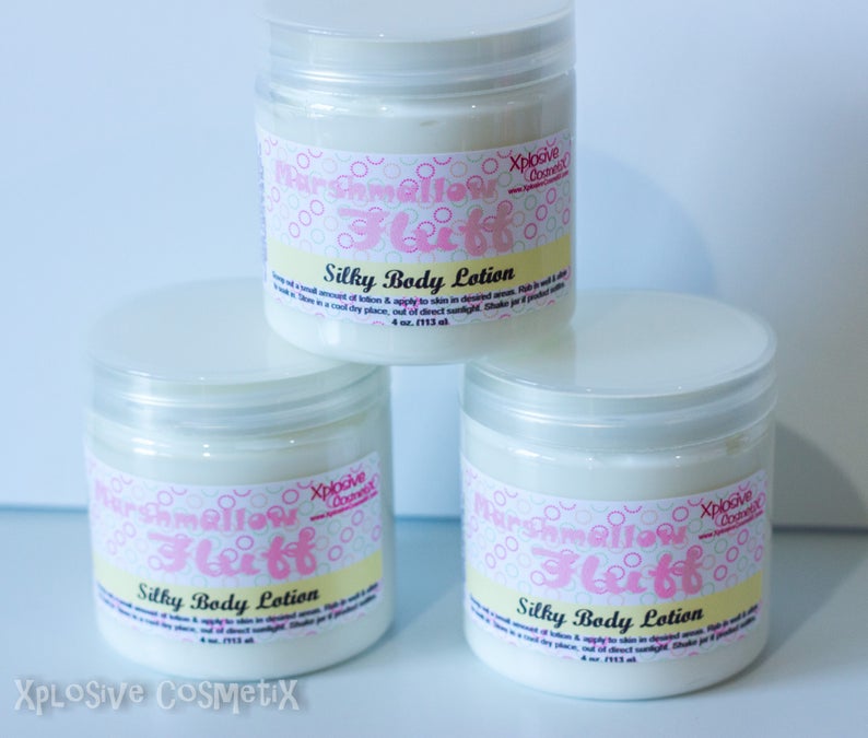 Marshmallow Fluff Silky Body Lotion Silk Lotion Body Cream Etsy