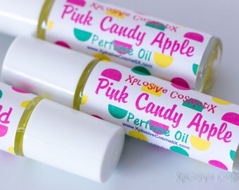 Pink Candy Apple Perfume Oil - Roll On Perfume, Womens Perfume Oil, Fragrance Oil, Ladies Perfume, Candy Scented Perfume, Pink Apple Scent
