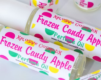 Frozen Candy Apple Perfume Oil - Roll On Perfume, Fragrance Oil, Womens Perfume, Ladies Perfume, Winter Apple Scent, Winter Candy Apple Type