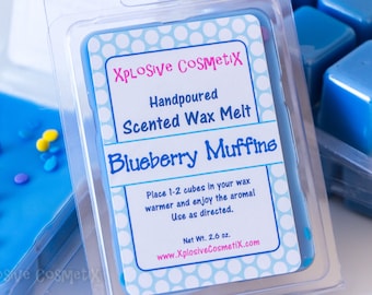 Blueberry Muffins Scented Wax Melt - Wax Tart - Highly Scented Wax Melts - Para Soy Wax Melt - Home Fragrance - Clamshell Wax Cubes