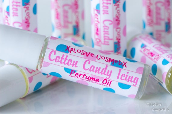 Cotton Candy Icing Perfume Oil - Roll On Perfume, Womens Fragrance, Sweet Perfume, Cotton Candy Perfume, Body Oil, Sweet Candy Scent
