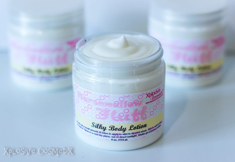 Marshmallow Fluff Silky Body Lotion Silk Lotion Body Cream Etsy