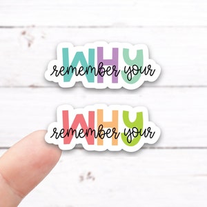 REMEMBER YOUR WHY Vinyl Decal (I024)
