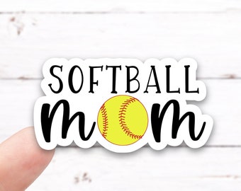 SOFTBALL MOM Vinyl Decal (I006)