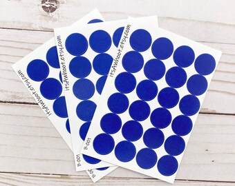 Blue Dot Stickers Etsy