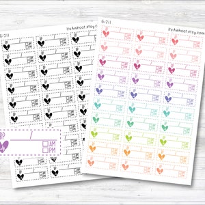 Blood Pressure Monitoring Stickers, Blood Pressure Tracking Planner Stickers (G211)