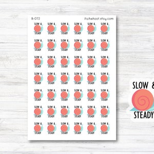 Stickers escargots lents et constants (B072)