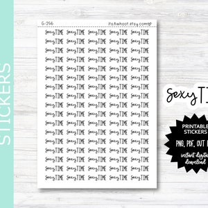 Adesivos de planejador Sexy Time PRINT & CUT (G256PC)
