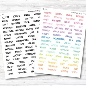 Stickers scripts d'émotions (G136)