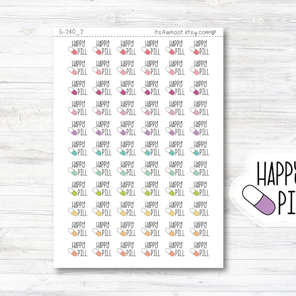 Happy Pills - Etsy