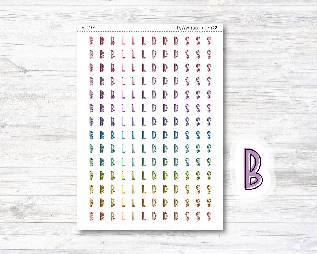 Breakfast/lunch/dinner/snack Icon Planner Stickers (B279) - Etsy