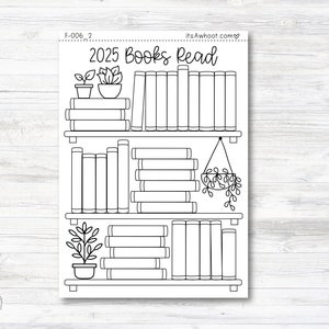 Sticker pour tableau de bord "Livres 2025" (F006_2)