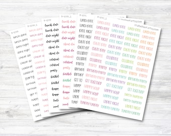 Meal Occasion Stickers (B107)