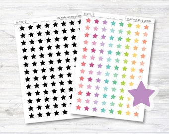 Stickers étoile pour agenda, Stickers étoiles (B071_2)