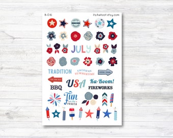 July Clipart - Independence Day (B016)