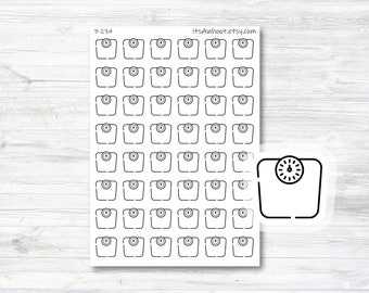Weight Lifting Planner Stickers, Barbell Icon Stickers B141 - Etsy