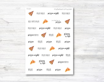 Pizza Night Stickers (B007)