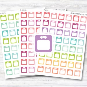 May include: Three sheets of stickers featuring a variety of colorful scale designs. Each sheet has 36 stickers with a white outline and a blank space for writing. The sheets are labeled "B-050_3", "B-050_2", and "B-050".