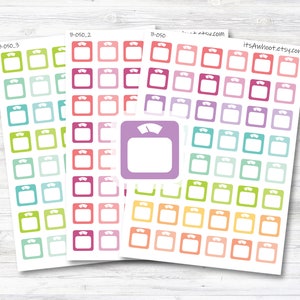 Weight Scale Planner Stickers (B050)