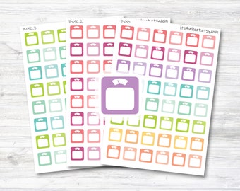 Weight Scale Planner Stickers (B050)