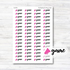 Cheerleading Game Planner Stickers (G051)