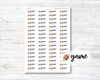 Football Game Planner Stickers (G049)