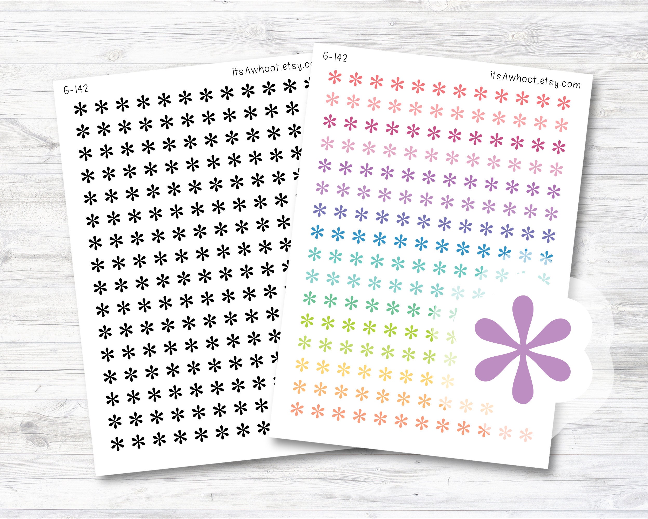 42 Clear Planner Stickers 1/2 Each Mixer Stickers, Cooking and Baking Stickers  for Planners and Calendars and More 