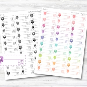 Blood Sugar Monitoring Stickers, Blood Sugar Tracking Planner Stickers (G212)