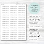 Script Stickers