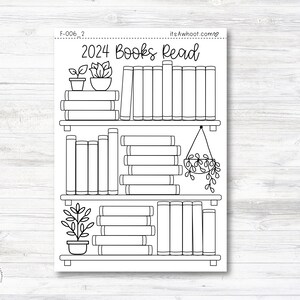 2024 Books Read Dashboard Sticker (F006_2)