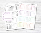 Activity Smart Watch Stickers, Fitness Tracker Stats Planner Stickers - Move, Exercise, Steps, Calories - Dash Box - Set of 12 (H110_2)