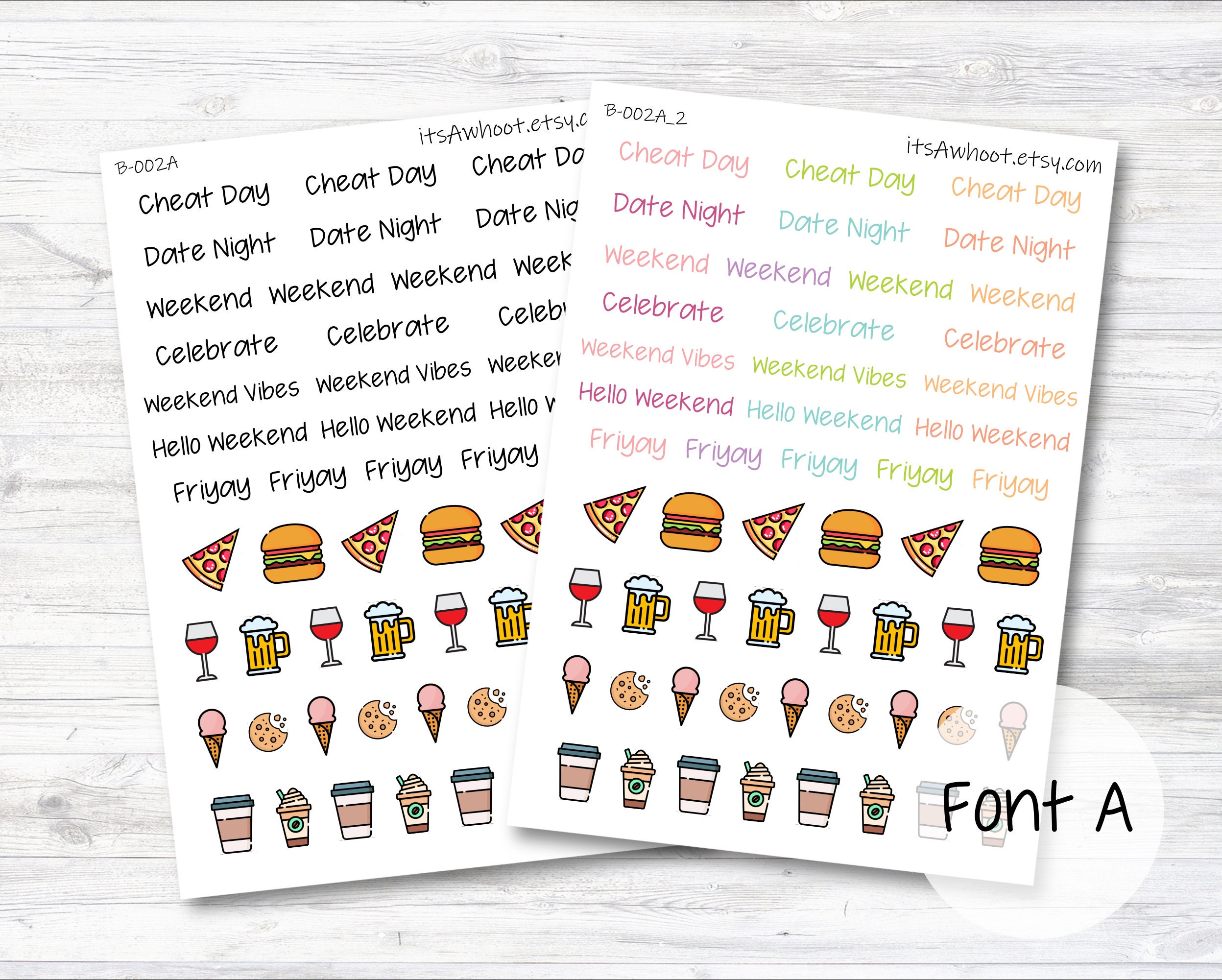 Cheat Day Stickers (B002) - Etsy