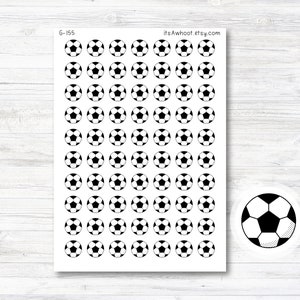 Soccer Planner Stickers, Soccer Icon Stickers (G155)